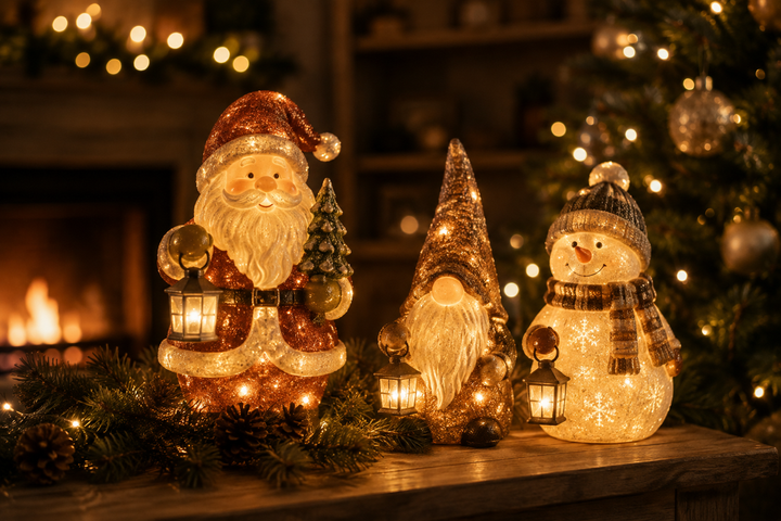 VERLICHTE KERSTFIGUREN
