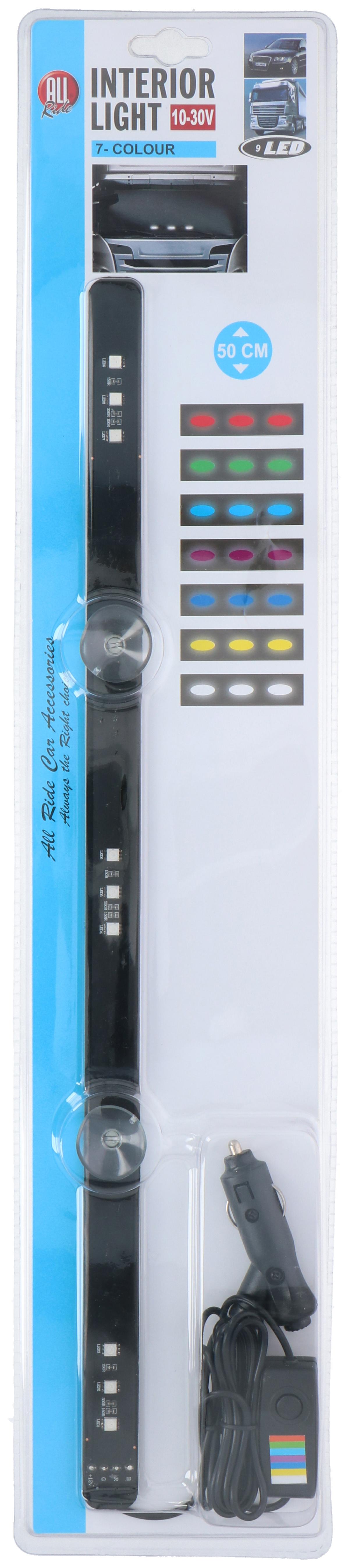 ALL RIDE INTERIEURVERLICHTING TRUCK CAMPER 9 LED 7 KLEUREN 50CM - Tuincentrum Lopik