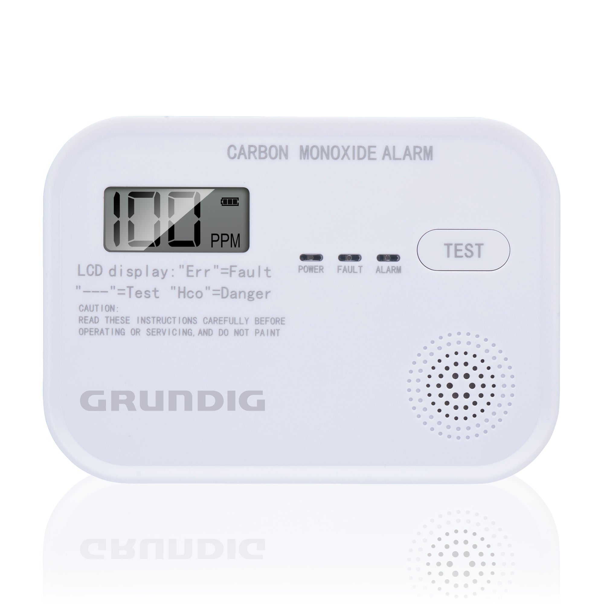 GRUNDIG KOOLMONOXIDEMELDER CO-DETECTOR 85DB 5 JAAR BATTERIJ - Tuincentrum Lopik