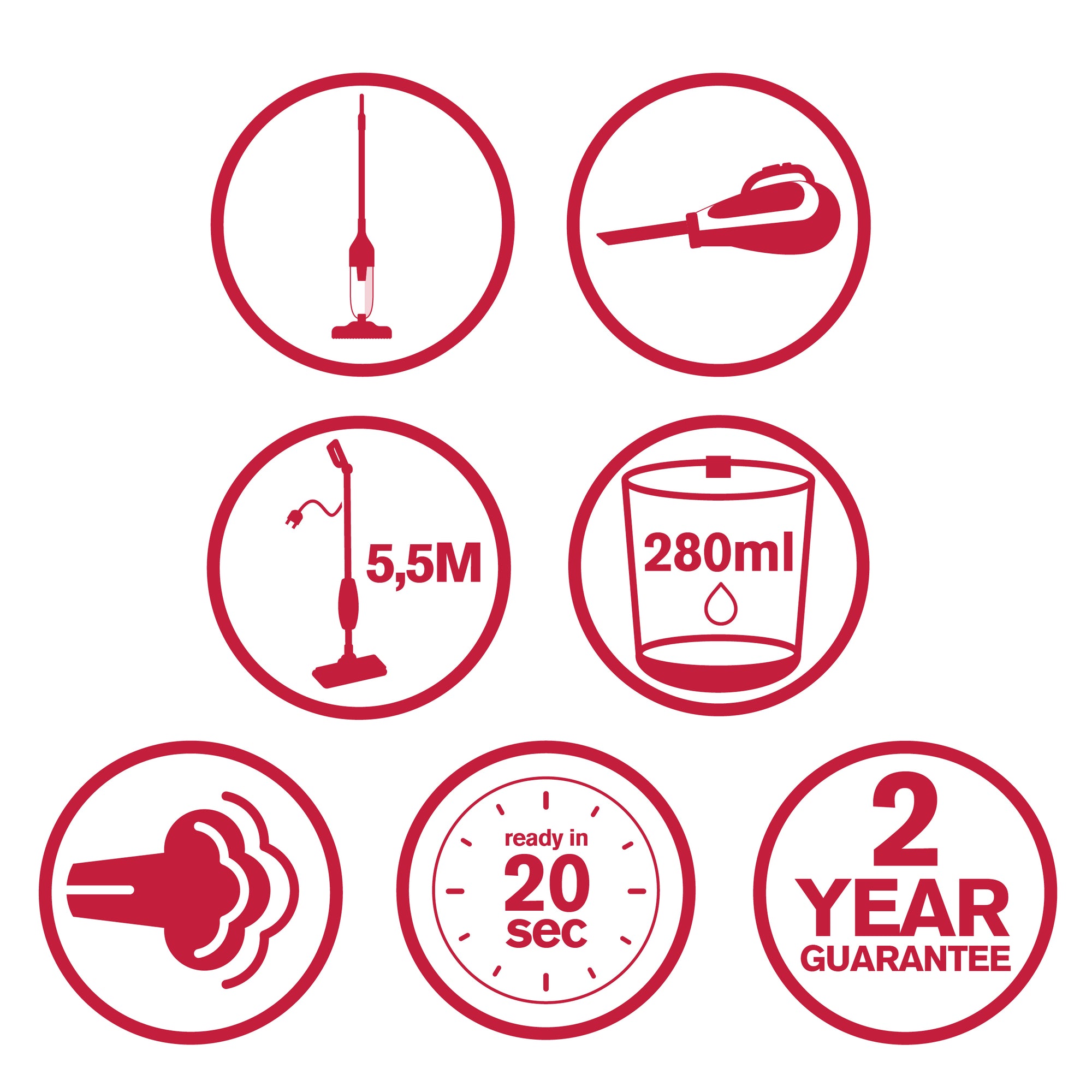 Steam-Mop 1600W 230V Dd7003