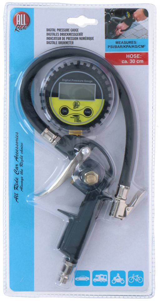 ALL RIDE DIGITALE BANDENSPANNINGSMETER MET LED DISPLAY - Tuincentrum Lopik
