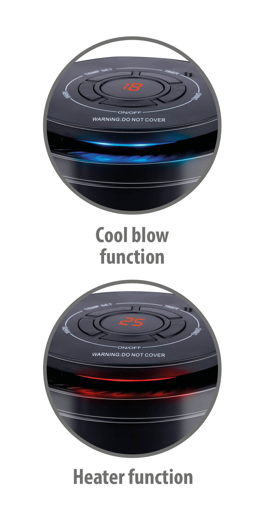 ALPINA PTC HEATER 1200W  KERAMISCHE VERWARMING MET OSCILLATIE - Tuincentrum Lopik