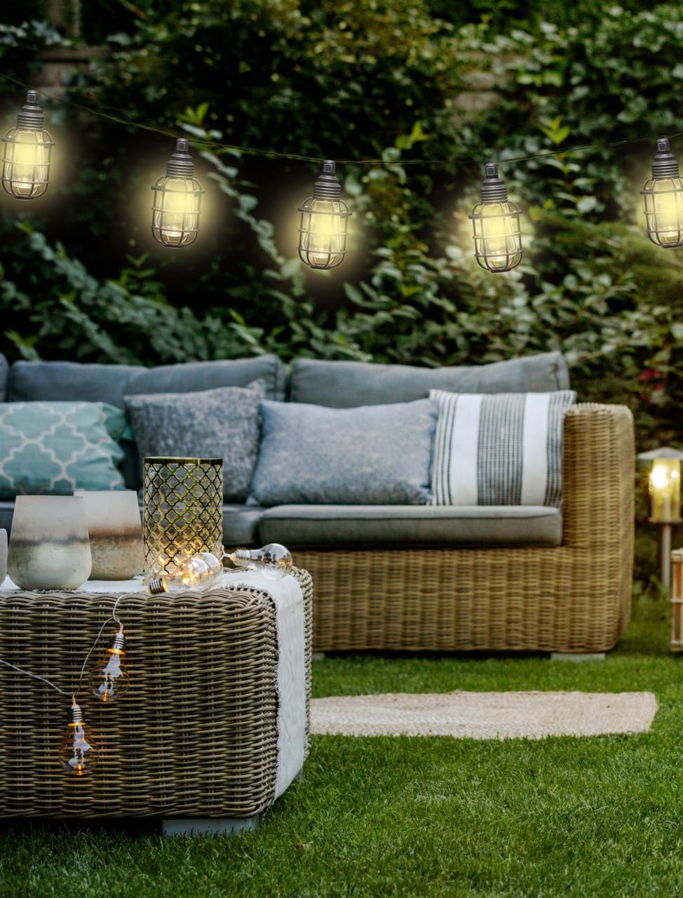 GRUNDIG SOLAR LICHTSNOER 10 LANTAARNS 3.8M LED - Tuincentrum Lopik