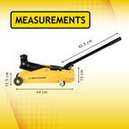 DUNLOP TROLLEY JACK 2000KG HYDRAULISCHE AUTOKRIK STAAL PROFESSIONEEL - Tuincentrum Lopik