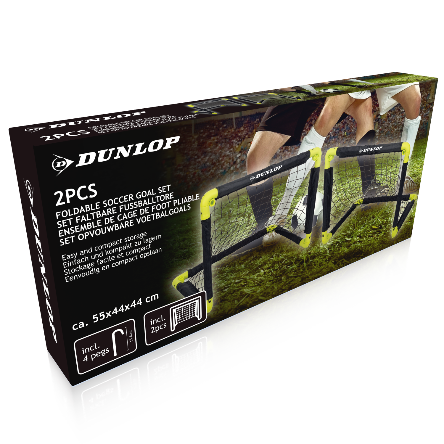 DUNLOP MINI VOETBALDOELTJES SET VAN 2 50X44X44CM - Tuincentrum Lopik