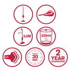 Steam-Mop 1300W 230V Dd7004