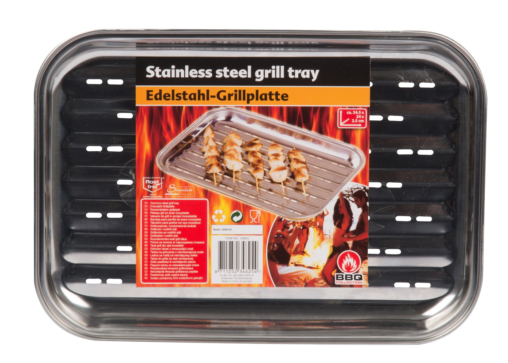 Bbq Grill Tray 345X245X27Mm