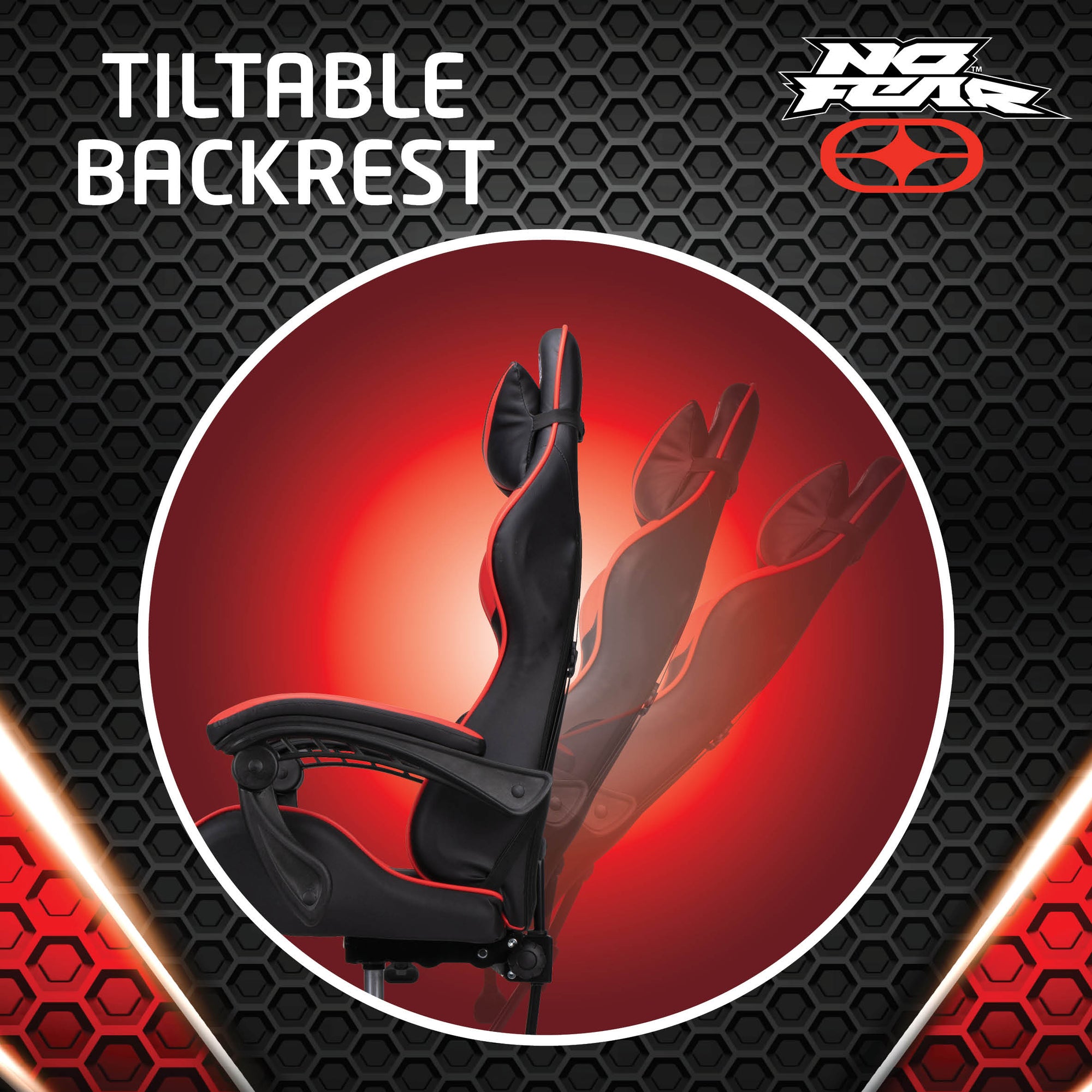 Chair Gaming Blk/Red - Tuincentrum Lopik