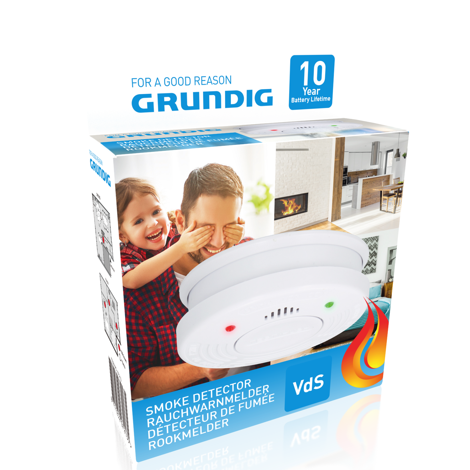 GRUNDIG ROOKMELDER OP BATTERIJ VDS 10 JAAR - Tuincentrum Lopik
