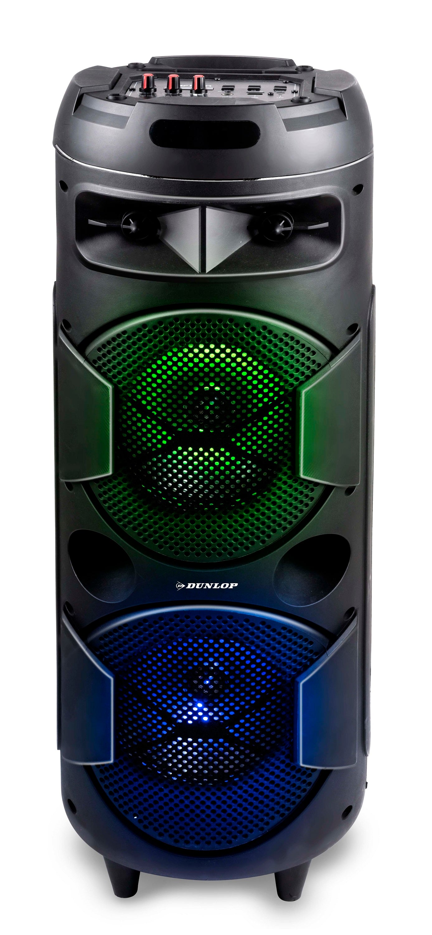 DUNLOP KARAOKE BLUETOOTH SPEAKER 40W LED FM-RADIO AUX USB - Tuincentrum Lopik