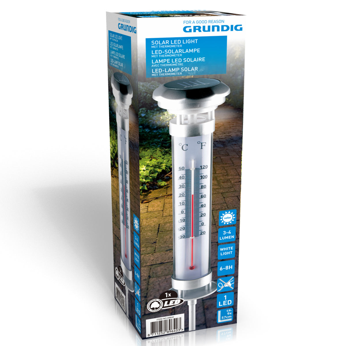 Solarlight Thermometer D9X57Cm - Tuincentrum Lopik