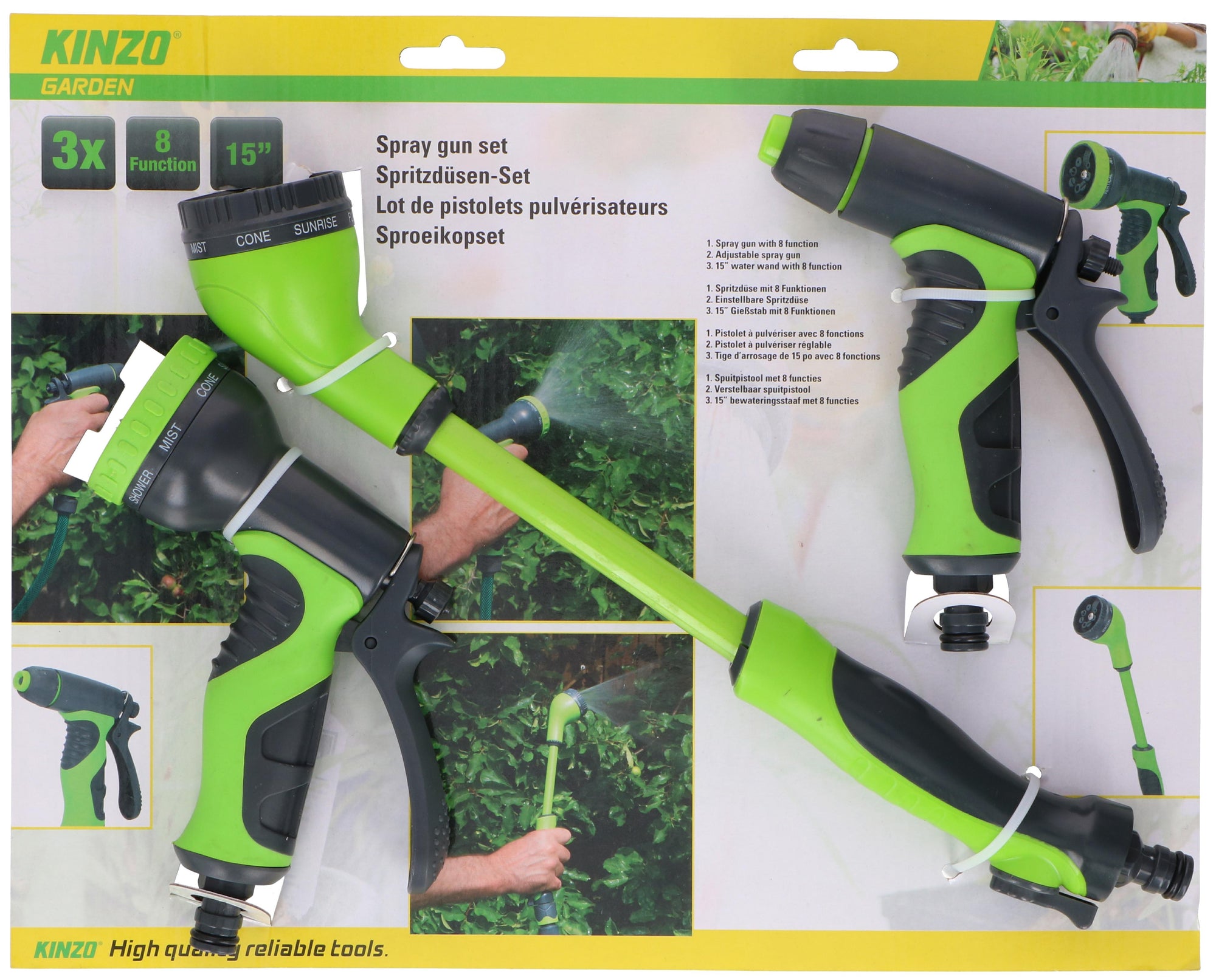 Spraygun Set Soft Handl 3Pcs