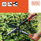 BLACK+DECKER HEGGENSCHAAR 53CM GOLVENDE BLADEN - Tuincentrum Lopik
