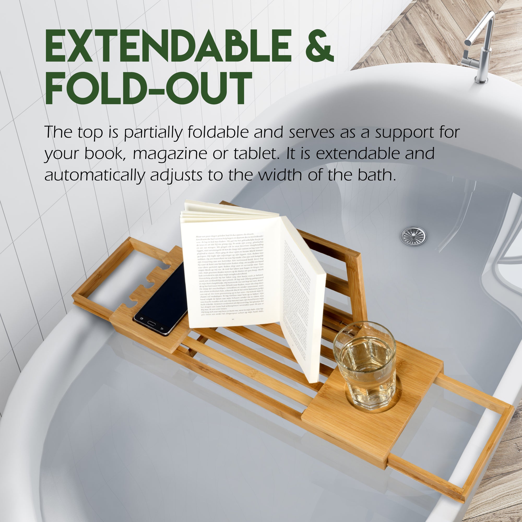 Bath Rack 50-92X18X4Cm Bmb