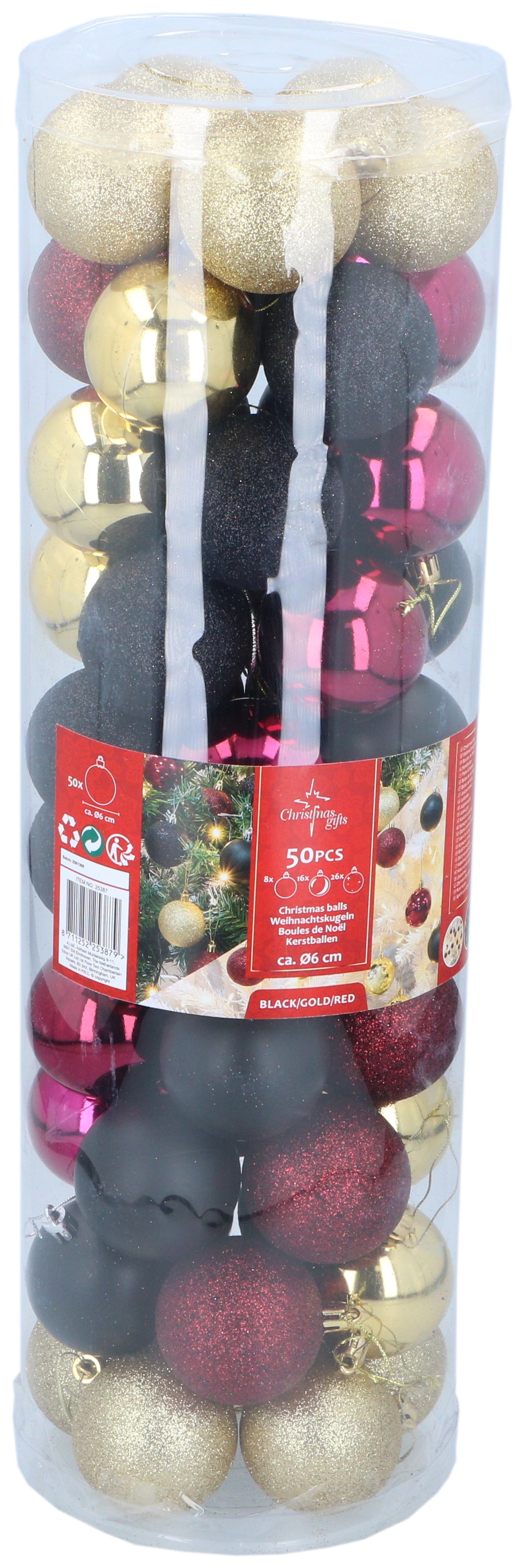 CHRISTMAS GIFTS XMAS BAUBLE 50PC D6CM - Tuincentrum Lopik