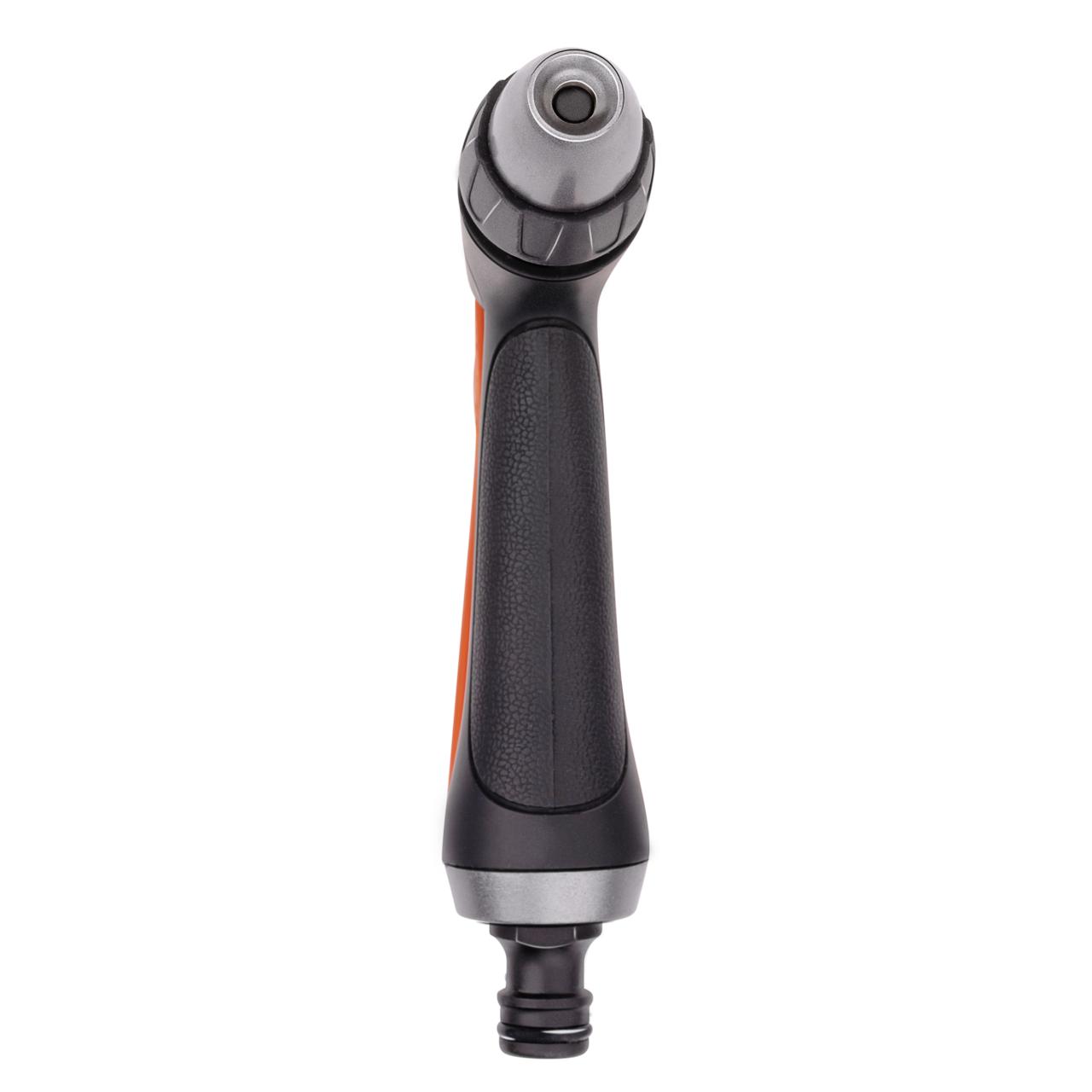 BLACK+DECKER VERSTELBARE SPROEIKOP TUINSLANG KUNSTSTOF ZWART/ORANJE - Tuincentrum Lopik