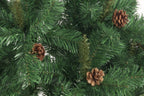 CHRISTMAS GIFTS KUNSTKERSTBOOM SPRUCE 210CM 980 TAKKEN MET DENNENAPPELS - Tuincentrum Lopik