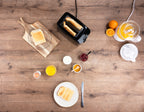 Toaster 700W  Pl Black