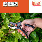 BLACK+DECKER SNOEISCHAAR ANVIL 8 INCH KOOLSTOFSTAAL 20CM KNIPCAPACITEIT 14MM - Tuincentrum Lopik
