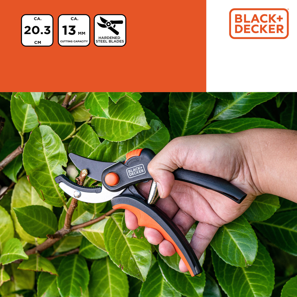 BLACK+DECKER SNOEISCHAAR ANVIL 8 INCH KOOLSTOFSTAAL 20CM KNIPCAPACITEIT 14MM - Tuincentrum Lopik