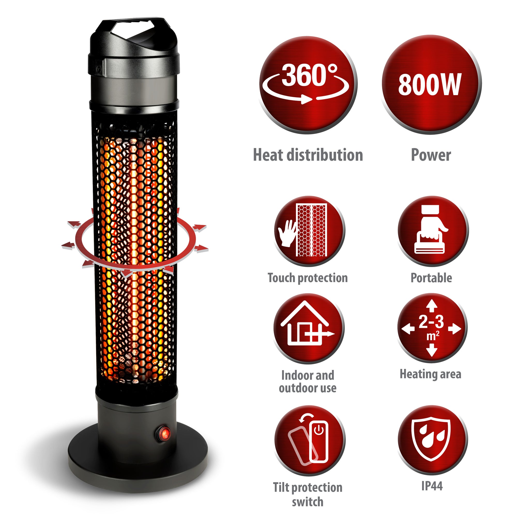 Heater Infrared 800W Carbon