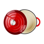 ALPINA GIETIJZEREN BRAADPAN 24 CM ROOD - Tuincentrum Lopik