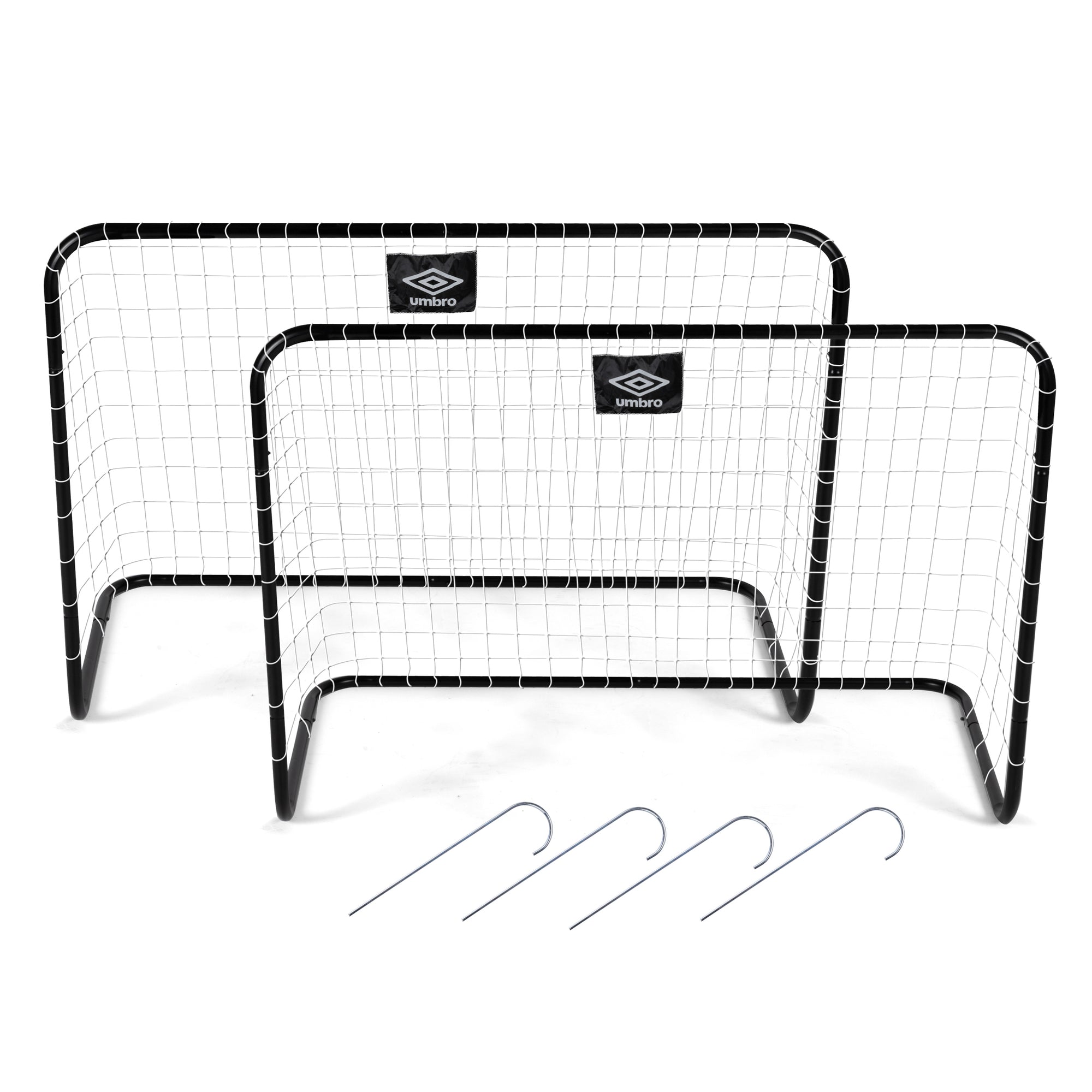 UMBRO VOETBALDOELTJES SET VAN 2 METAAL 78X56X45CM - Tuincentrum Lopik