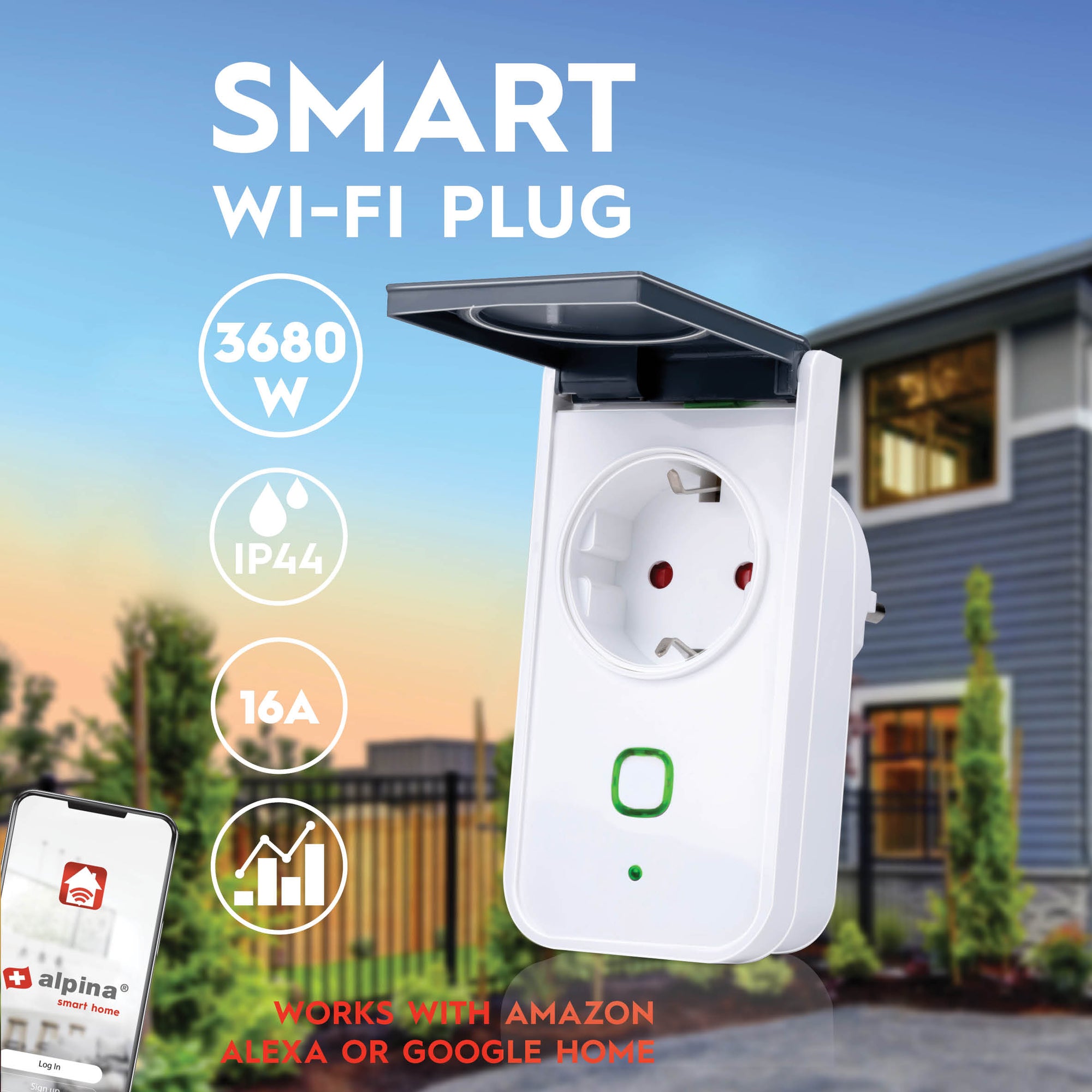 ALPINA SMART OUTDOOR PLUG 230V IP44 - Tuincentrum Lopik