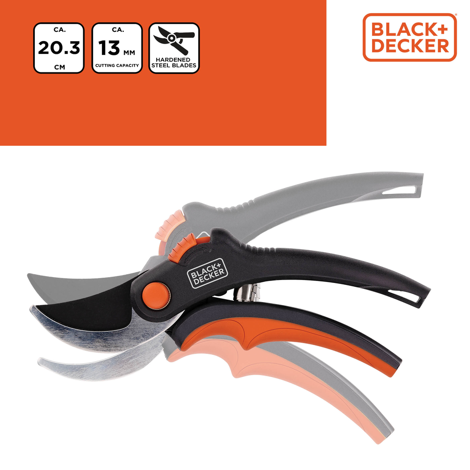 BLACK+DECKER BYPASS SNOEISCHAAR 8" 20,3CM KOOLSTOFSTAAL - Tuincentrum Lopik