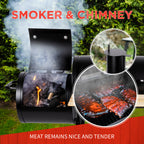 BBQ COLLECTION GRILL SMOKER HOUTSKOOL 104X58X114CM - Tuincentrum Lopik