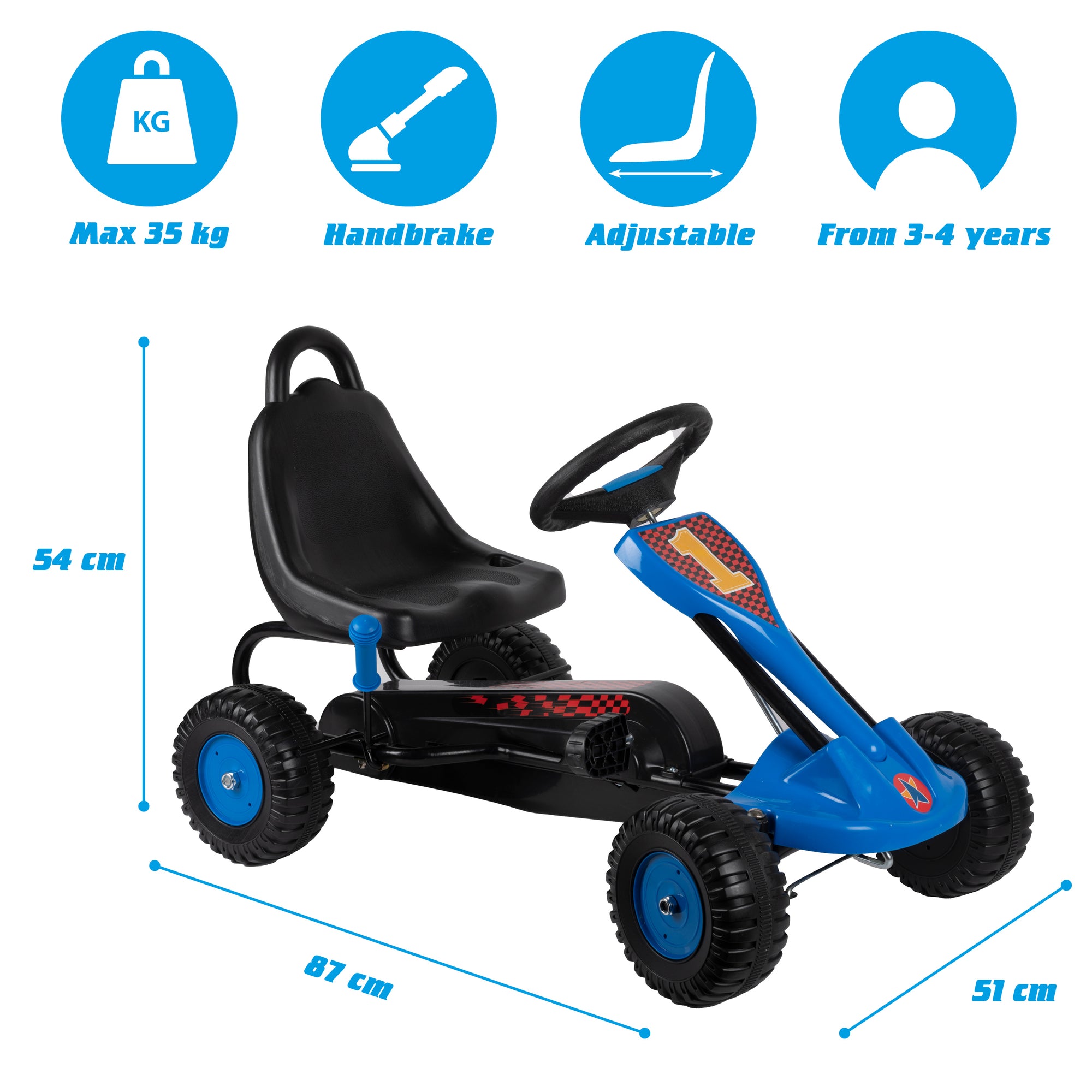 Go Kart 86X51X56Cm St