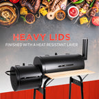 BBQ COLLECTION GRILL SMOKER HOUTSKOOL 104X58X114CM - Tuincentrum Lopik
