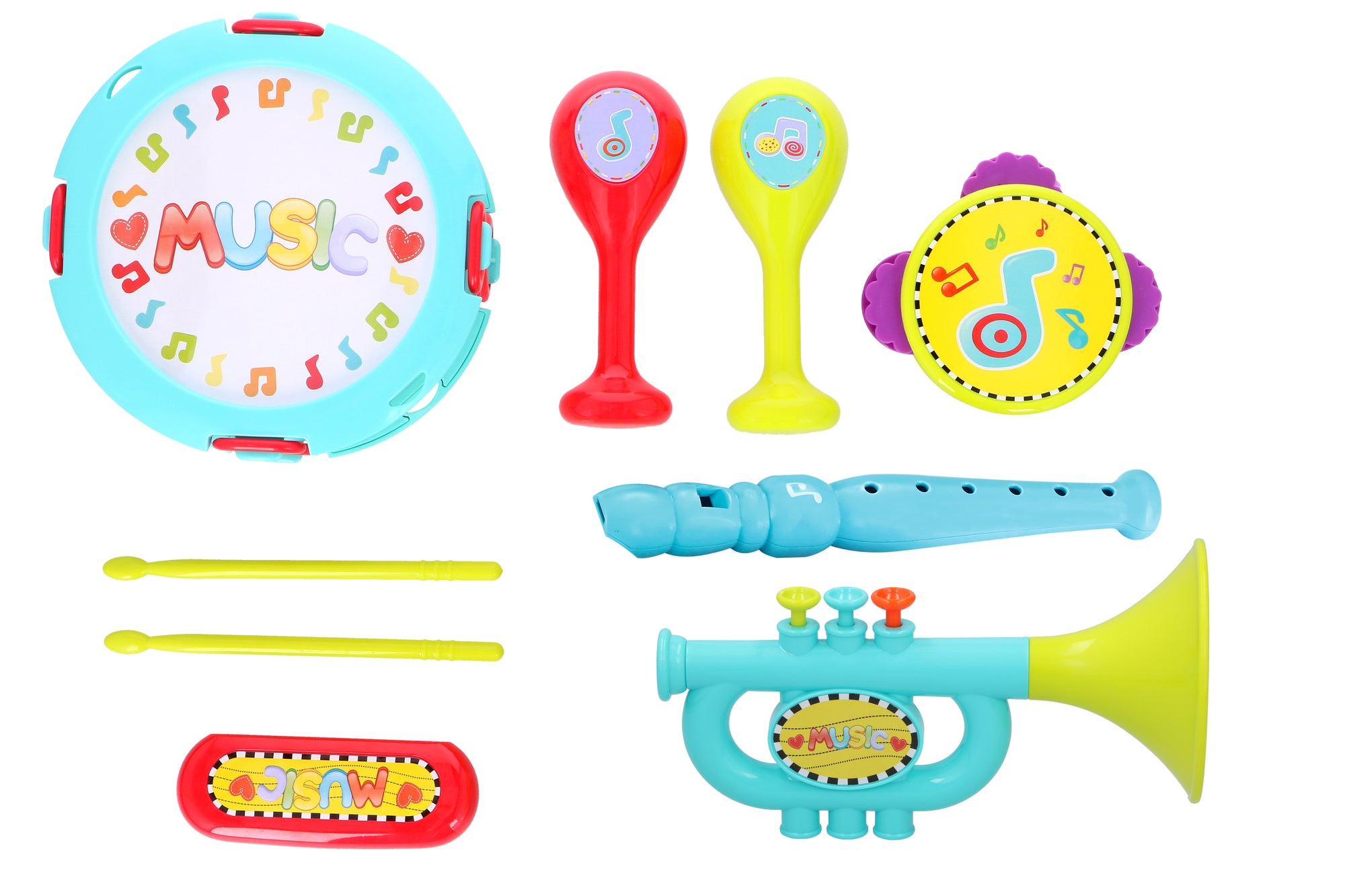 Music Instruments Set 9Pcs Abs
