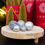 GIFTSOME KERSTBALLEN SET 101 STUKS ZILVER - Tuincentrum Lopik