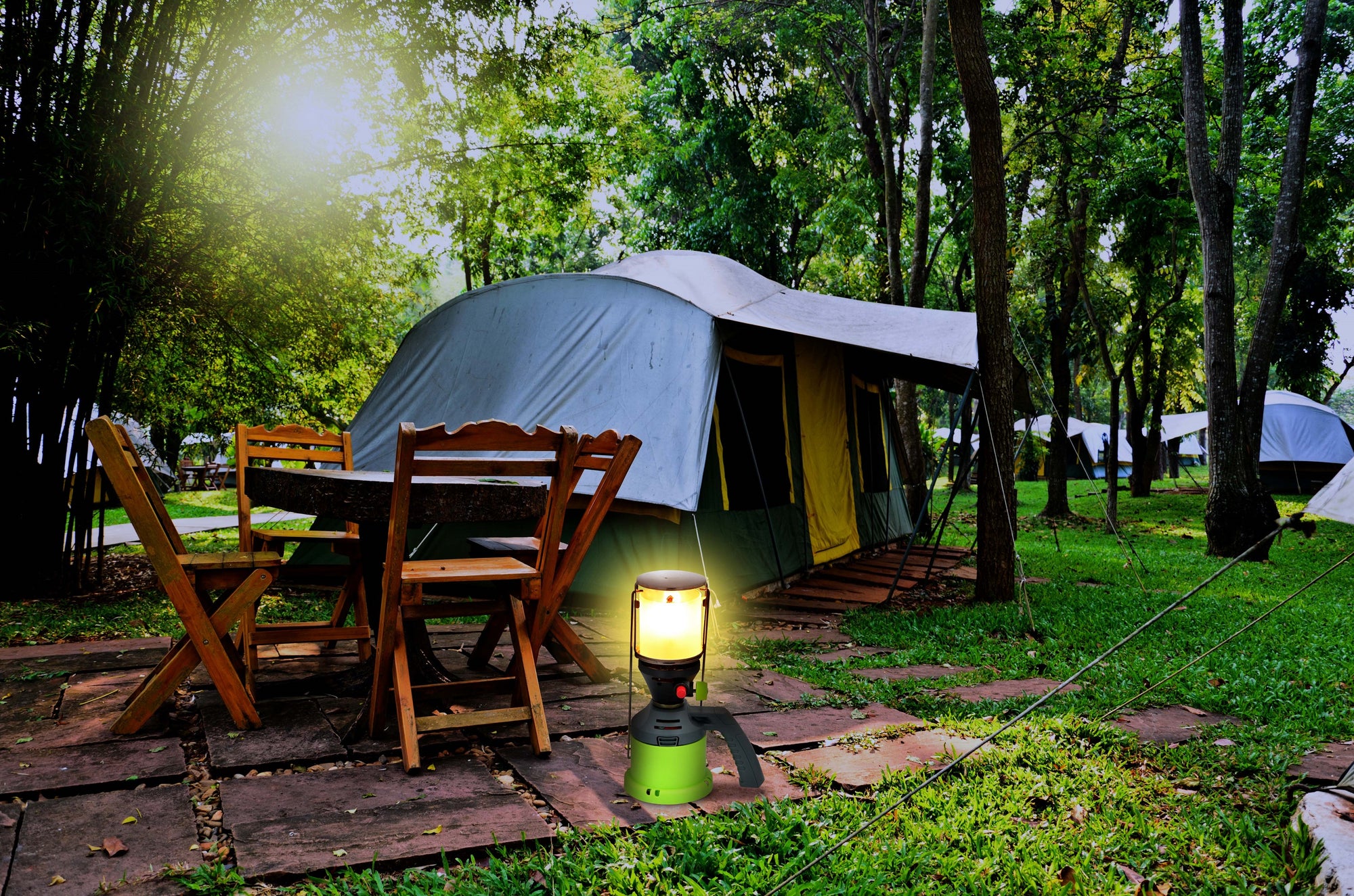 Camping Light Gas 190G Cart.