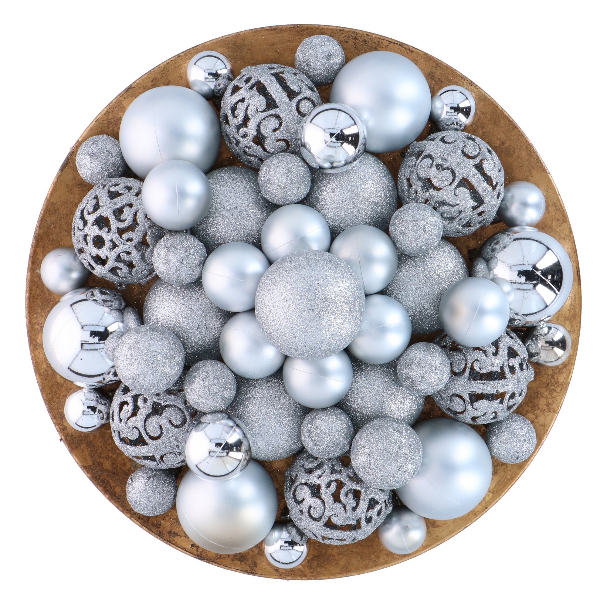 GIFTSOME KERSTBALLEN SET 101 STUKS ZILVER - Tuincentrum Lopik