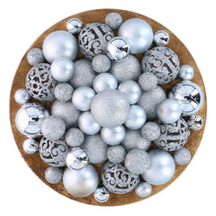 GIFTSOME KERSTBALLEN SET 101 STUKS ZILVER - Tuincentrum Lopik