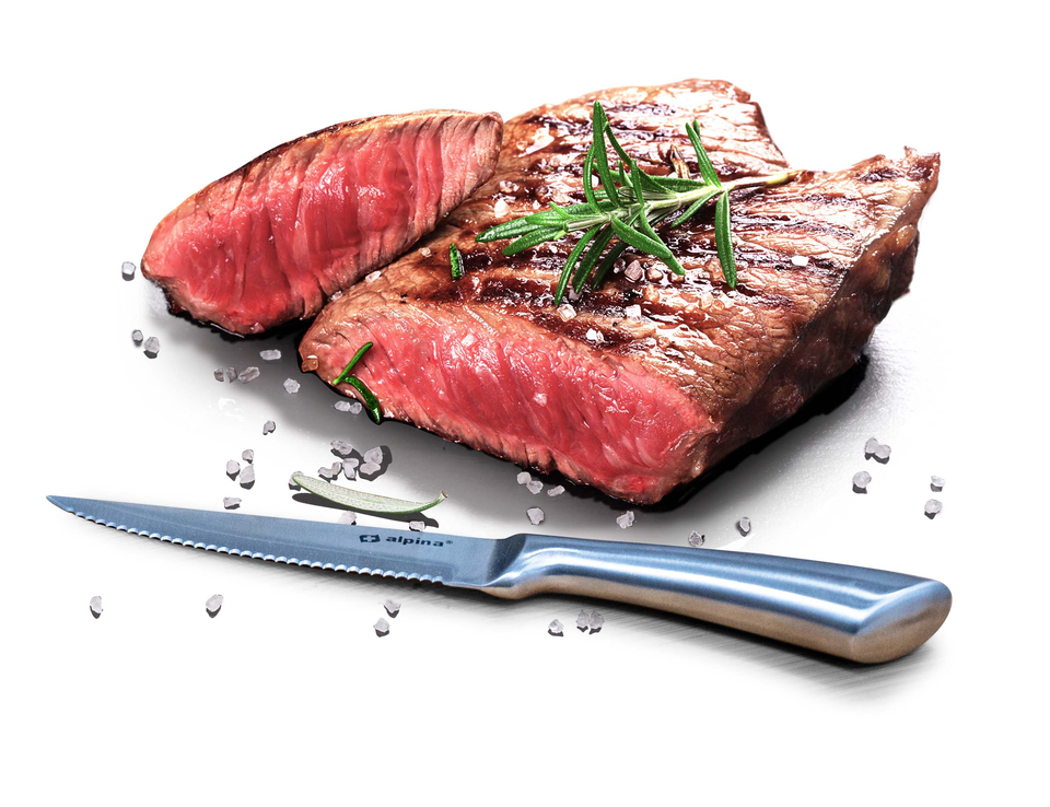 ALPINA STEAKMESSEN SET 4-DELIG IN HOUTEN BOX - Tuincentrum Lopik
