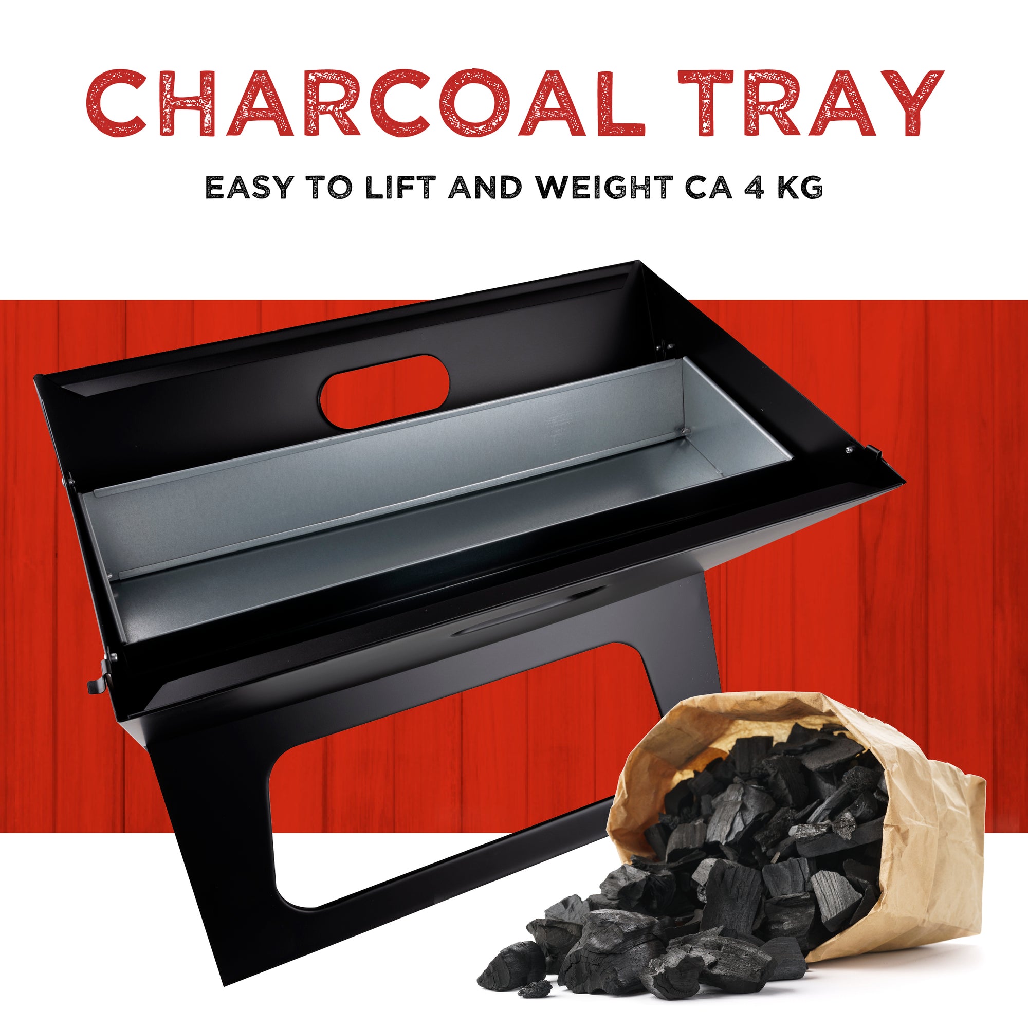 BBQ COLLECTION BARBECUE PORTABLE HOUTSKOOL ZWART - Tuincentrum Lopik