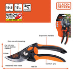 BLACK+DECKER BYPASS PRUNER 21,5CM - Tuincentrum Lopik
