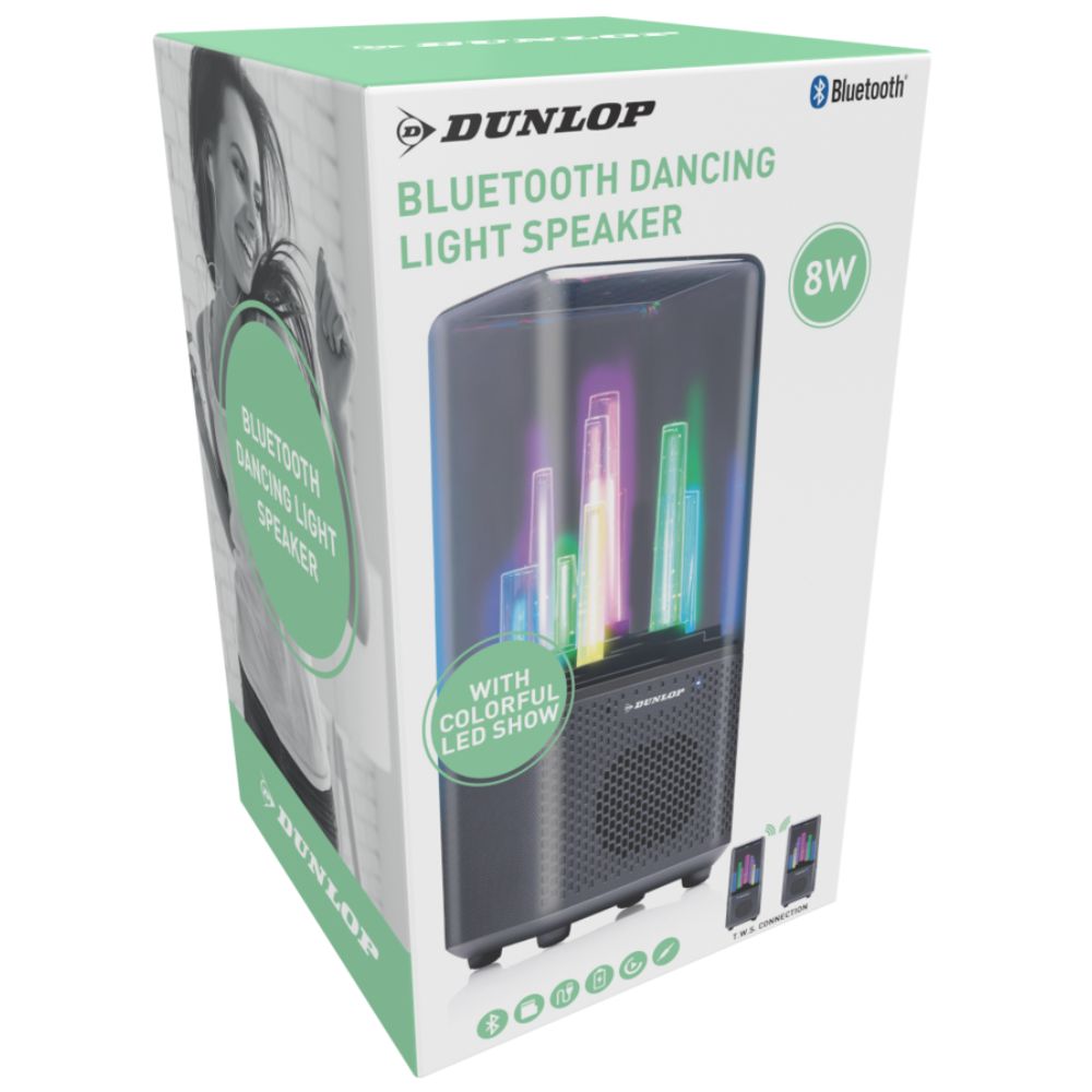 DUNLOP BLUETOOTH SPEAKER MET LICHT 8W - MINI PARTYBOX - Tuincentrum Lopik