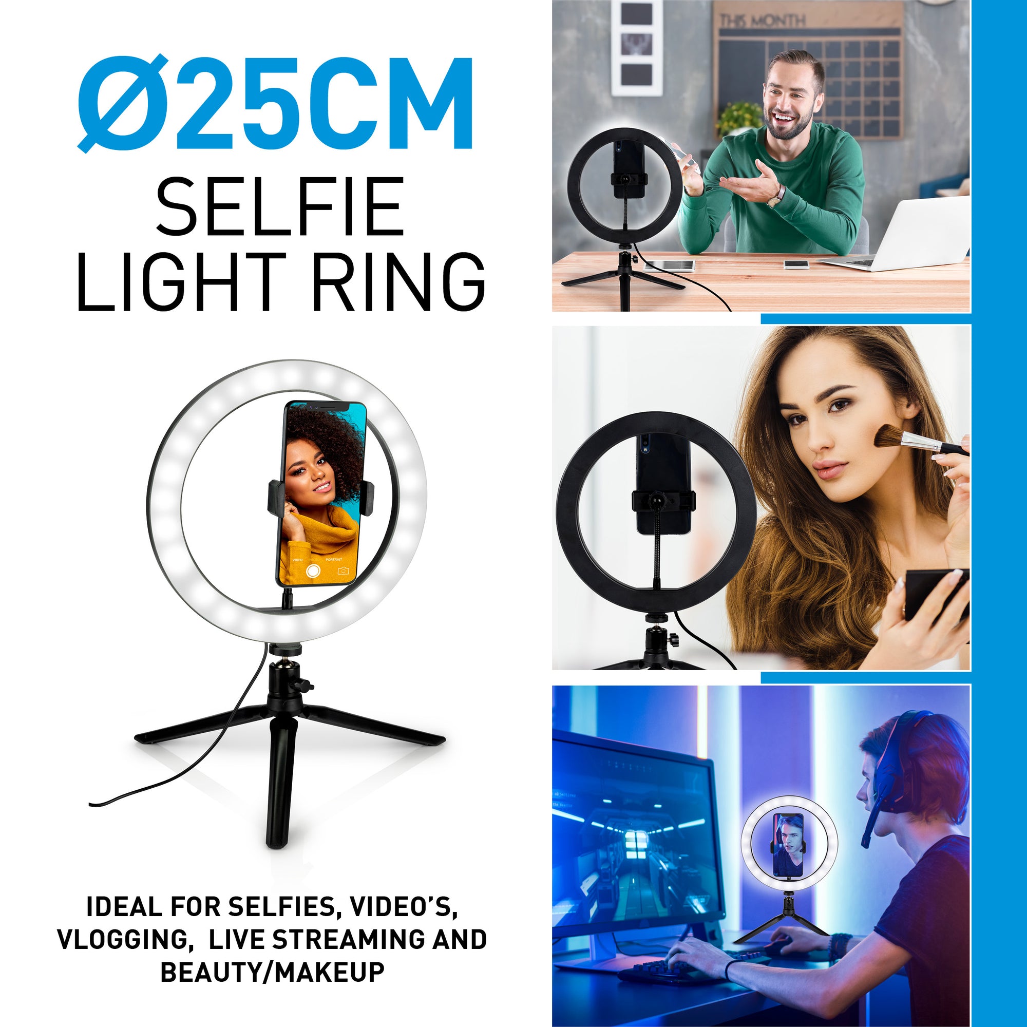 Selfie Light Ring D25Cm 120Leds