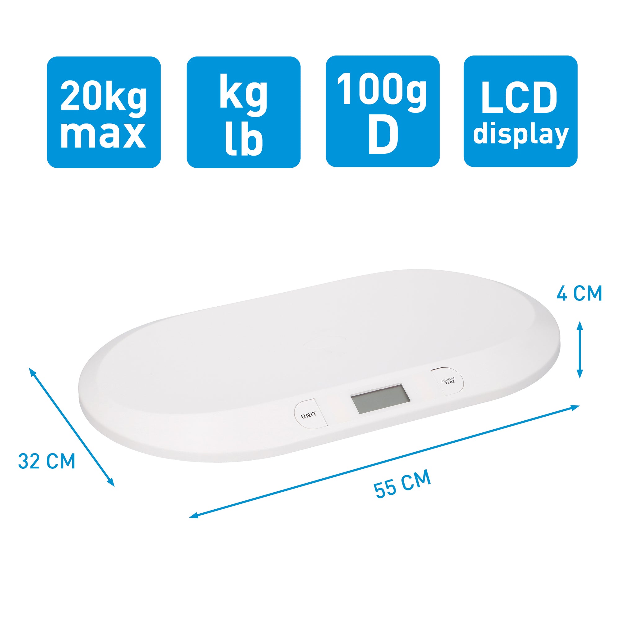 Baby Scale 55X32,5X3,5Cm