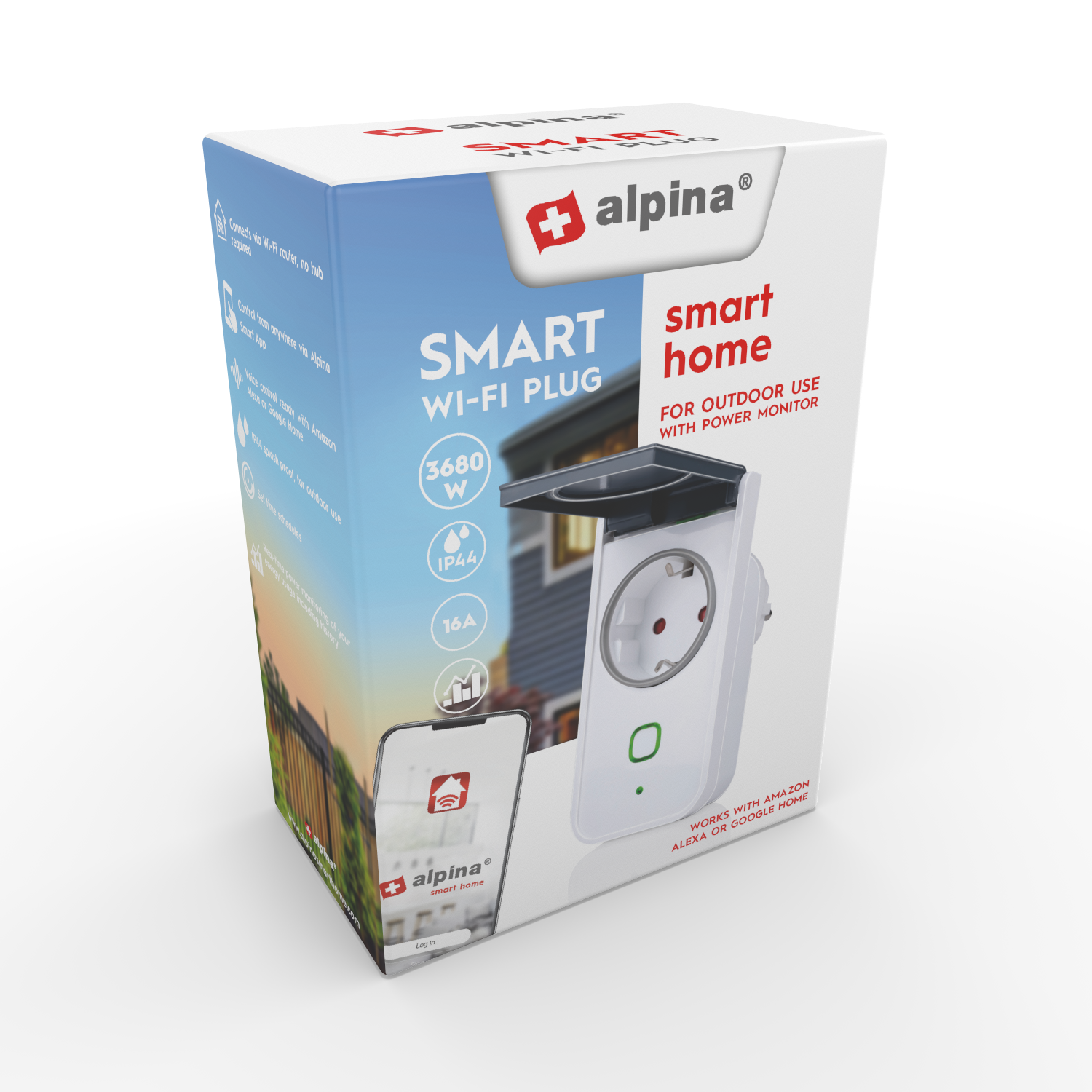 ALPINA SMART OUTDOOR PLUG 230V IP44 - Tuincentrum Lopik