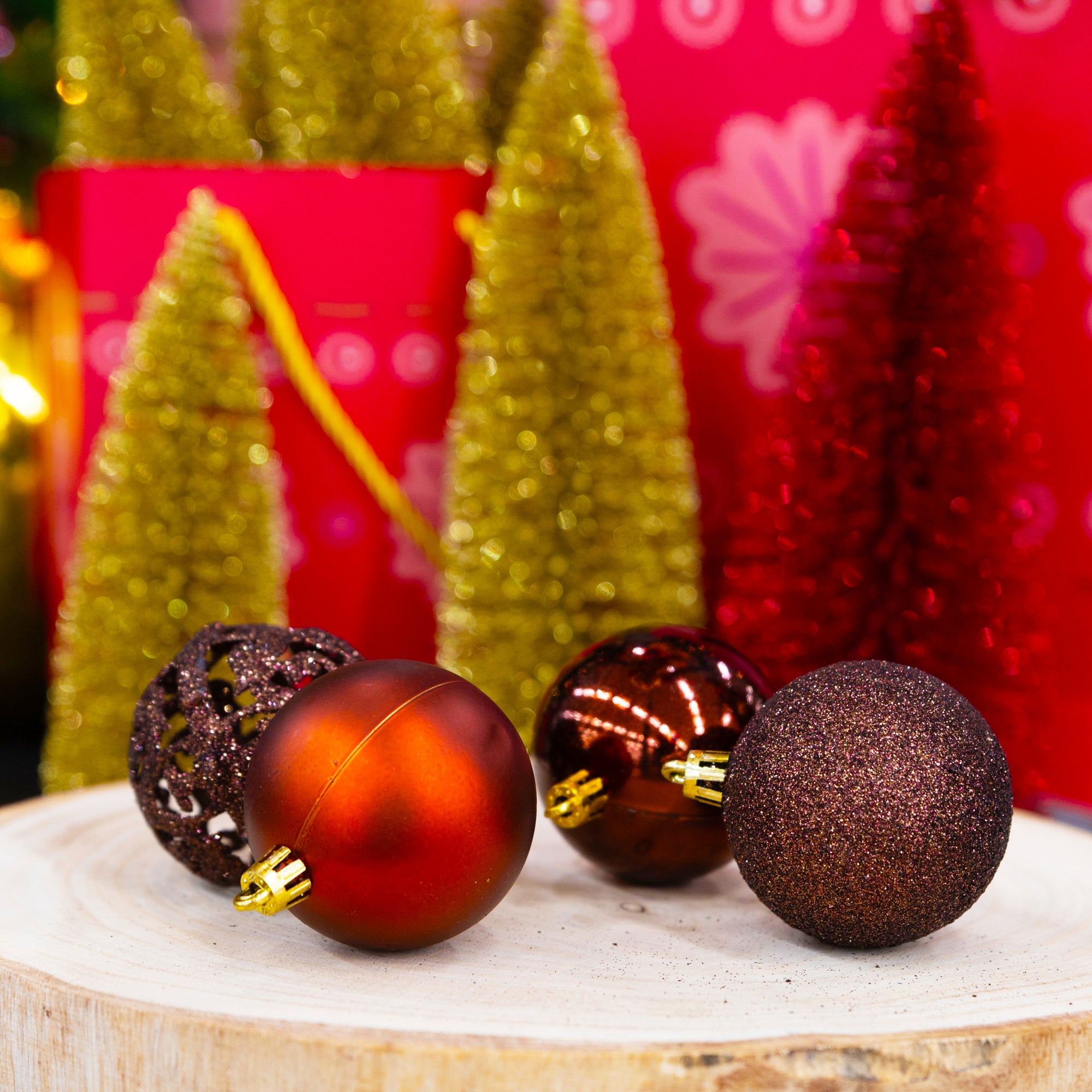 GIFTSOME KERSTBALLEN SET 101 STUKS BRONS - Tuincentrum Lopik
