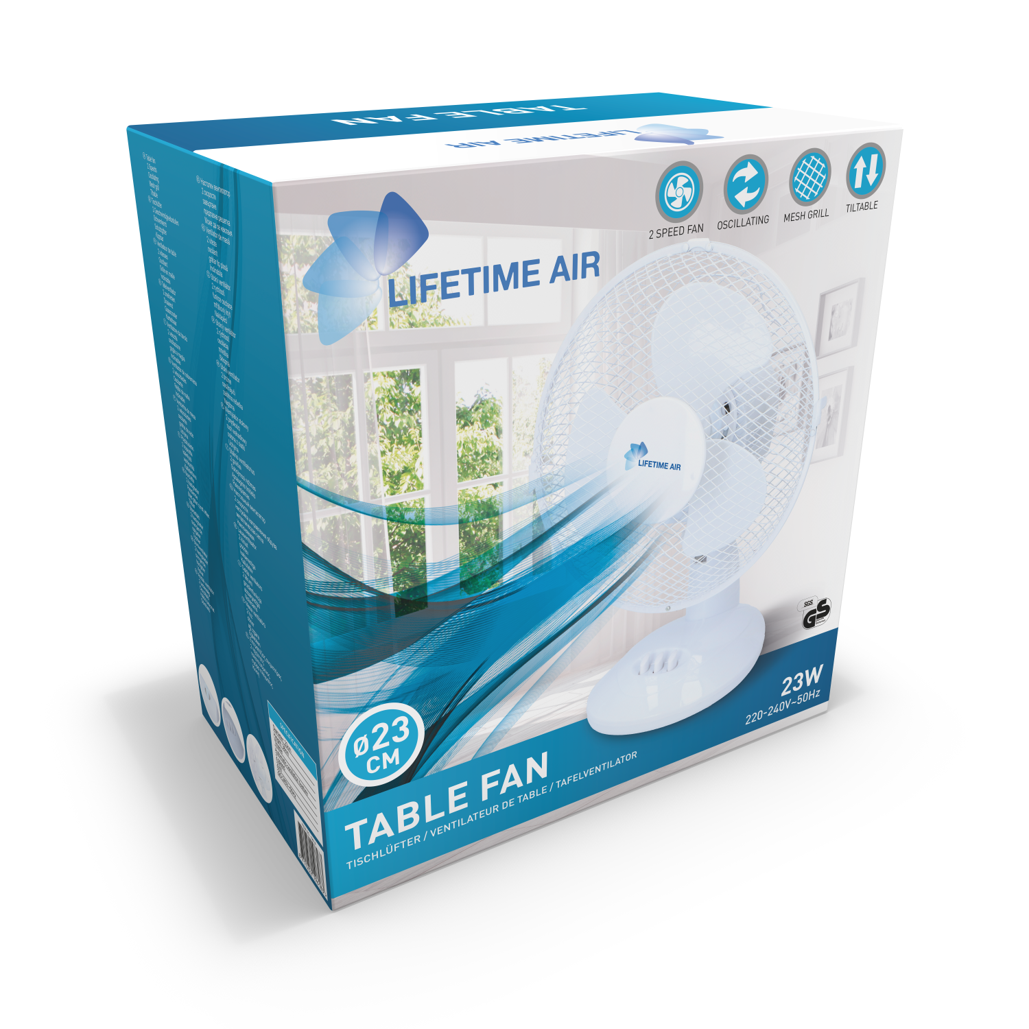 Fan Table 230V 23Cm 22W
