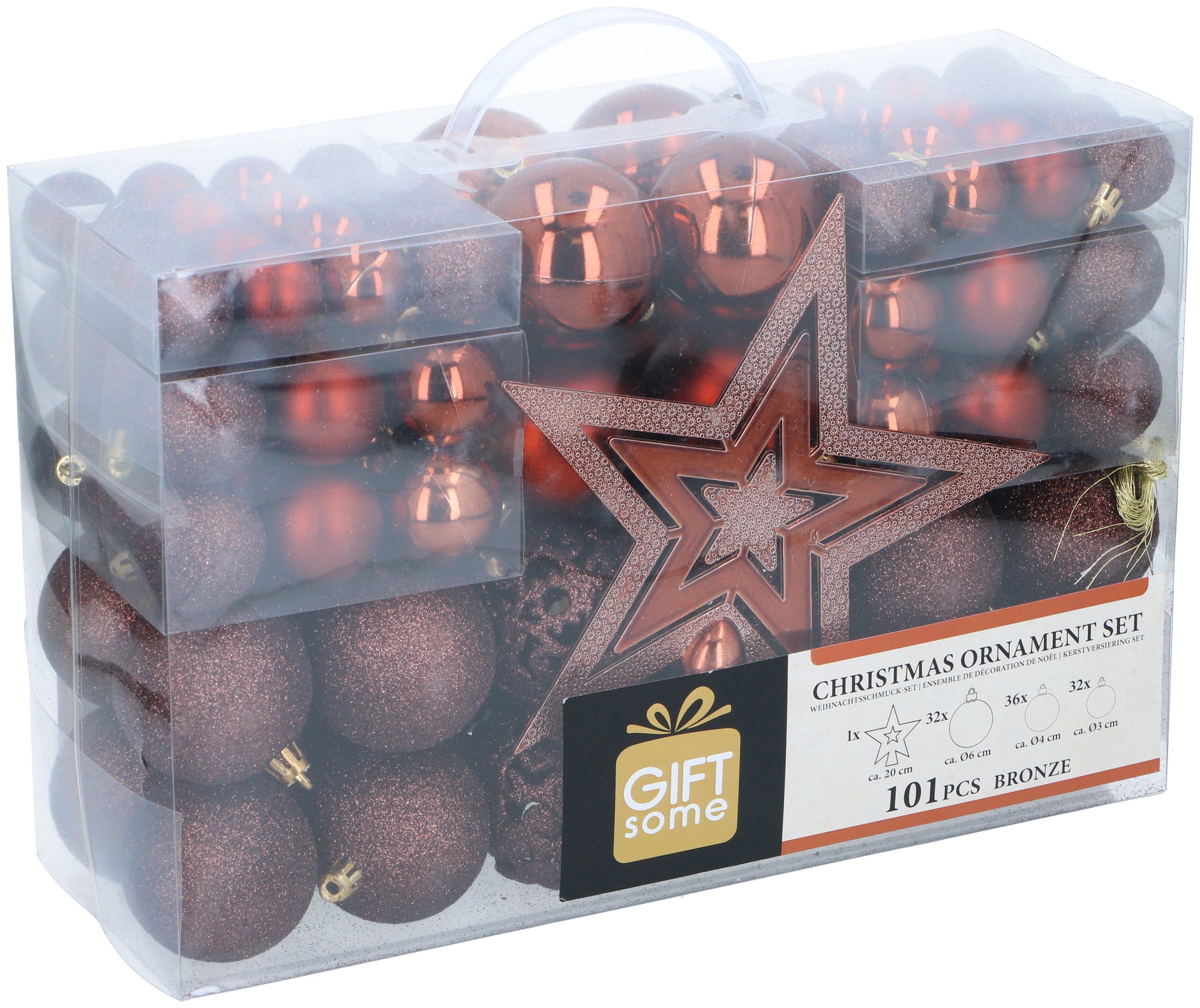 GIFTSOME KERSTBALLEN SET 101 STUKS BRONS - Tuincentrum Lopik