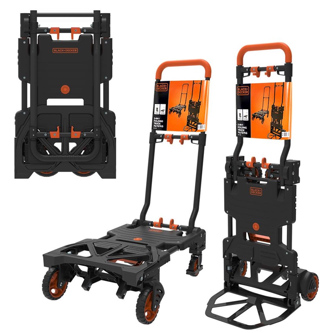 Handtruck Foldable 2In1 55/120Kg