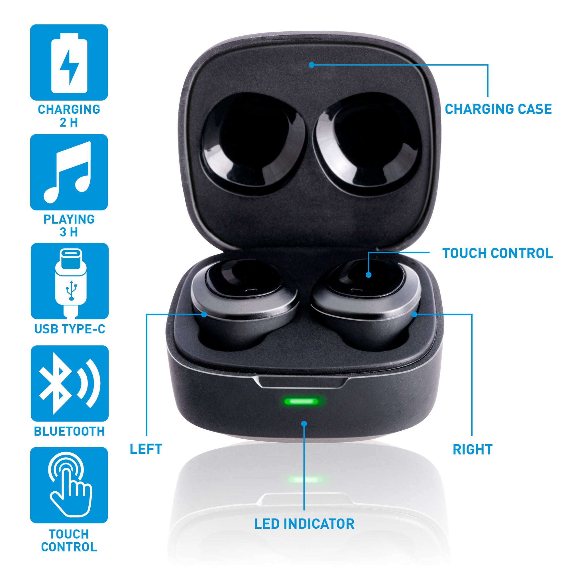 Earbuds Tws 300Mah Bt - Tuincentrum Lopik