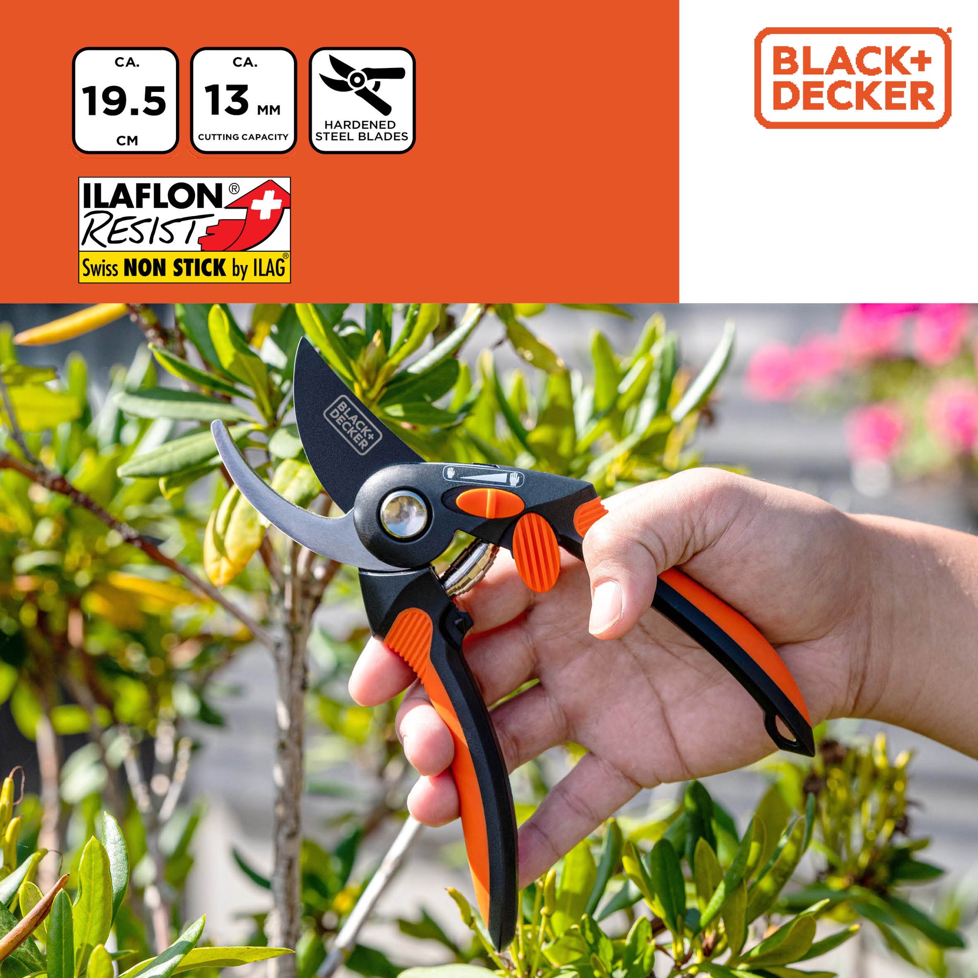 BLACK+DECKER BYPASS PRUNER 21,5CM - Tuincentrum Lopik